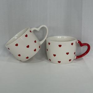 Mug en porcelaine professionnel, nouveau design, esthétique mouchetée, romantique, cadeau d'affaires, compatible lave-vaisselle et micro-ondes - Product Image 1