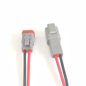 2 Pin DT04-2P DT06-2S Deutsch DT serisi araba su geçirmez fiş elektrik konnektör kablo tesisatı LED sis lambası uzatma kabloları - Product Image 2