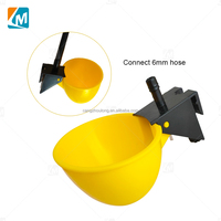 YYB LM38 fontaine à boire pour oiseaux en plastique poulet de chair poule ferme poulet caille abreuvoir bol pour Cage
