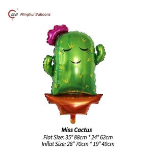Globo de Aluminio para Fiesta Mexicana Cinco de Mayo, Globo de Piñata con Forma de <span class=keywords><strong>Taco</strong></span>, Cactus y Llama, Decoración para Fiesta Temática de México - Product Image 4