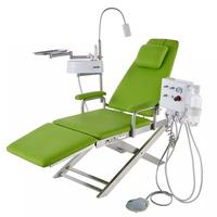 Unité de chaise dentaire pliante Portable chaise de dentiste pliable réglable pour clinique mobile visite à domicile petit espace prix abordable