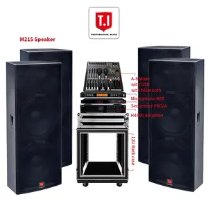 T.I Pro Audio sistema Audio passivo di alta qualità doppio set di altoparlanti full range da 15 pollici con amplificatore