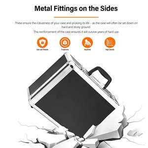 Muestra gratis precio de fábrica IP67 impermeable a prueba de polvo a prueba de golpes fuerte caja de plástico duro impermeable equipo Caja de Herramientas mango - Product Image 6