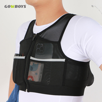 Sac à dos de course à pied, cyclisme, course à pied, hydratation, sac à dos pour hommes et femmes, sangle de gilet réfléchissante, pochette tactique Molle pour téléphone