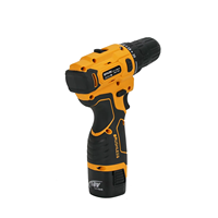 Perceuse sans fil 12V sans balais avec mandrin auto-serrant, 2 batteries, OEM disponible, couple max. 45 N.m, diamètre de perçage 10 mm