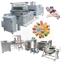 Ligne de production automatique de guimauves torsadées courtes, mélangeur de pâte, saveur fruitée, capacité 300-600 kg/h pour l'industrie alimentaire