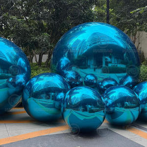 자이언트 팽창식 미러볼 PVC 대형 광택 장식 풍선 구체 파티 디스코 장식 반사식 블로우업 크리스마스 볼 - Product Image 6