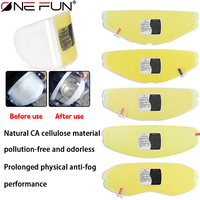 Film anti-buée pour visière de casque, lentille transparente pour Kabuto Kamui2/kanui3/rm1a/shuma Series1/2, inserts de visière à clipser pour autocollant Ogk