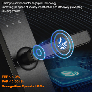 Cerradura Inteligente Tuya, Desbloqueo con Tarjeta IC, Código, Contraseña, Huella Dactilar Biométrica, Cerradura Digital Electrónica de Seguridad para Puerta - Product Image 2