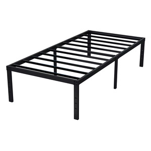Cama <span class=keywords><strong>de</strong></span> <span class=keywords><strong>Hierro</strong></span> Minimalista Moderna, Reforzada y Ancha, Tamaño Queen e Individual, Sin Cabecera, Directo <span class=keywords><strong>de</strong></span> Fábrica, para Sala <span class=keywords><strong>de</strong></span> Estar o Dormitorio Principal - Product Image 2