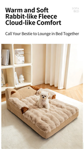 Het hondenbed is warm in de winter. Het kleine en middelgrote hondenbed is geschikt voor Bichon Frises. De bank kan worden - Product Image 5