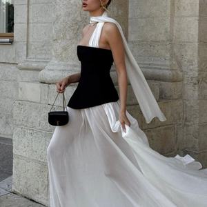 Vestido de Novia Elegante Personalizado OEM, Vestido de Novia de Talla Grande, Vestido Largo Sexy sin Espalda ni Tirantes, Vestido de Fiesta de Verano para Mujer - Product Image 2