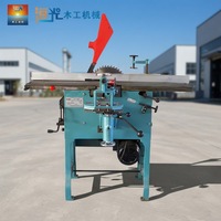 HAIGUANG Dégauchisseuse-Raboteuse Perceuse Affûteuse 220V/380V 2.2kW Largeur Maximale de Table Coulissante 260mm Machine à Bois Multifonction