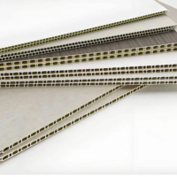 Panneaux WPC intégrés en fibre de bois de 400mm 600mm Panneau de plafond WPC 9mm