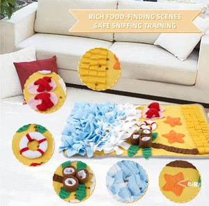 Tapis de reniflement pour chiens en gros, style plage océanique, tapis d'entraînement interactif pour chiens, tapis de jeu intérieur/extérieur - Product Image 4