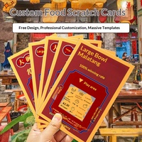 Carte à gratter personnalisée avec logo, design sur mesure, gagnez de gros prix, impression numérique, ticket à gratter en gros