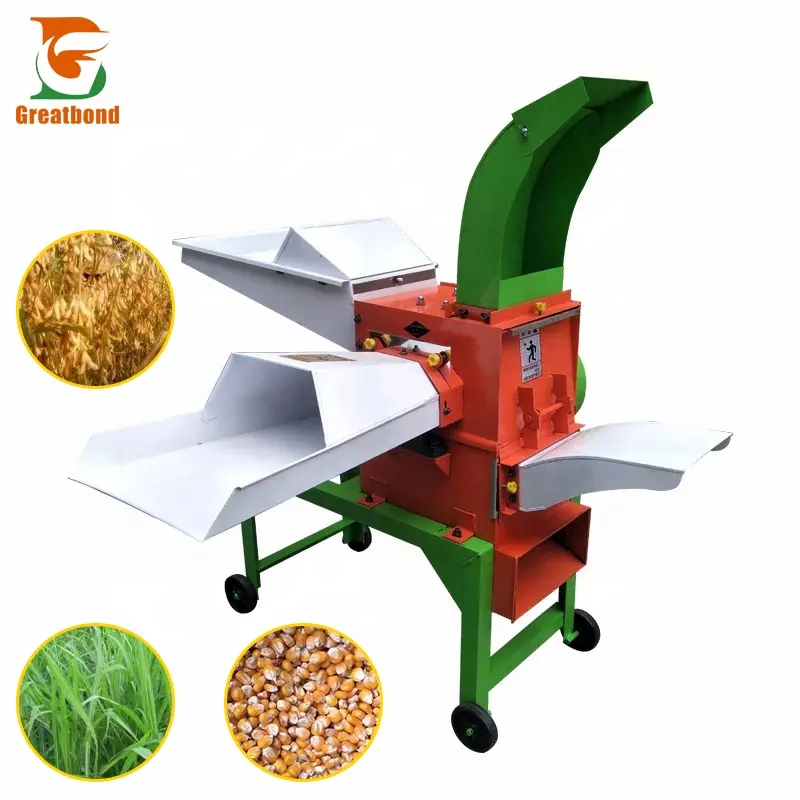 Fábrica Multifuncional Automática Animal Feed Processing Corte Milho Silagem Palha Chopper Shredder Hay Grass Chaff Cutter Machine