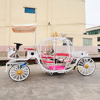Chariot électrique en forme de citrouille facile à nettoyer et à entretenir pour l'investissement dans les attractions touristiques