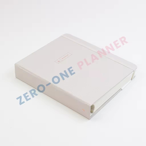 Planificateur de date personnalisé reliure en <span class=keywords><strong>lin</strong></span> cachée spirale cachée bobines quotidien hebdomadaire 12 mois cahiers - Product Image 2