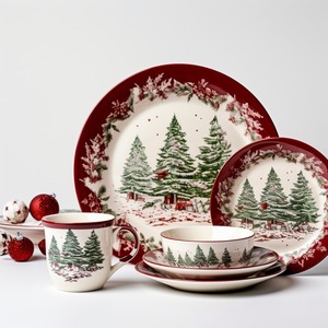 Juegos de Vajilla de Porcelana de Cerámica Elegantes y Personalizados, Productos Nuevos y Populares para la Mesa de Navidad - Product Image 5