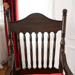 เก้าอี้ไม้ห้องนั่งเล่นสไตล์อเมริกันวินเทจปรับสมดุลโยกโยกไม้เก้าอี้นอนตอนบ่าย - Product Image 2