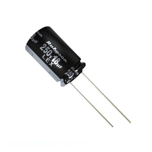 ตัวแทนจำหน่ายอย่างเป็นทางการ คาปาซิเตอร์อะลูมิเนียม 3.3uF 20% 200V แบบ Radial รุ่น 200LEX3R3MEFC6.3X11 แบบ Through Hole 3.3 ยูเอฟ - Product Image 1