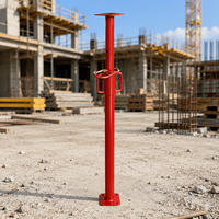 Étai de construction télescopique en acier Q235 réglable avec plaque de base supérieure