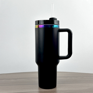 Electroplate Holographic Plated Powder Coated Stainless Steel 40 Oz Tumbler For Laser Engraving 30oz 40oz Outdoor Mugs - Product Image 4