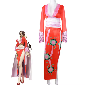 Gaun merah <span class=keywords><strong>Hancock</strong></span> Anime Boa, kostum Cosplay MTXC, gaun pesta Natal yang indah untuk anak perempuan - Product Image 1