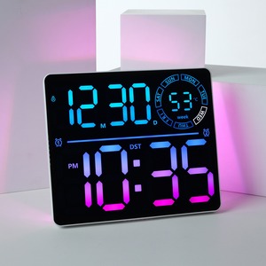 Orologio da Parete LED Multifunzione Huayang 6692 con Display Settimanale, Telecomando, Doppio Allarme, Timer, Luce Ambientale RGB, Decorazione per la Casa - Product Image 6