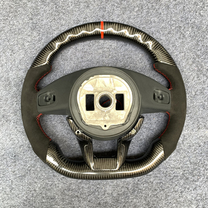 Volante Sportivo in Fibra di Carbonio LED Personalizzato RPPF, Finitura Lucida/Opaca per <span class=keywords><strong>Mercedes</strong></span> W176 <span class=keywords><strong>C117</strong></span> W205 W213 X156 W166 W222 C63 - Product Image 4