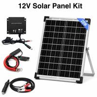 Panneau solaire laminé en verre 20W 18V avec contrôleur MPPT pour système de caméra extérieure, fabrication OEM ODM