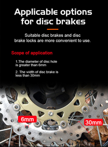 Kovix 120 décibels alarme anti-écrasement et antivol sécurité frein à disque serrure étanche moto serrure - Product Image 3