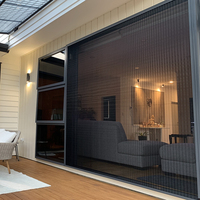 Moustiquaire plissée rétractable DIY pour porte, écran anti-insectes et moustiques pour maison, patio, balcon, entrée