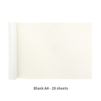 Bloc de dessin A4 multicolore de 28 feuilles, 80 g/m², avec reliure parfaite et couverture en carton blanc