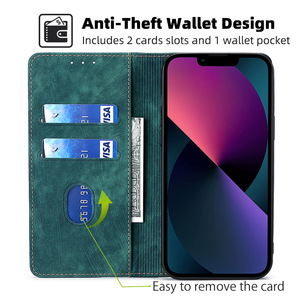 Funda de cuero para teléfono móvil de lujo 15 <span class=keywords><strong>14</strong></span> 13 12 11 <span class=keywords><strong>Pro</strong></span> Max a prueba de golpes Bifold Refro Long Wallet Cover para Samsung S24 - Product Image 3