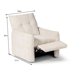 Canapé moderne personnalisé avec inclinaison manuelle Chaise en lin Rembourrage avec cadre en bois Mobilier modulaire pliable extensible et multifonctionnel - Product Image 4