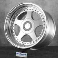Jantes Futura Bku 3 pièces pour BMW E34 M5 E39 E24 M6 E28 E36 E30 M3 E90 17 18 pouces 5x120 Jantes en alliage personnalisées à cinq branches
