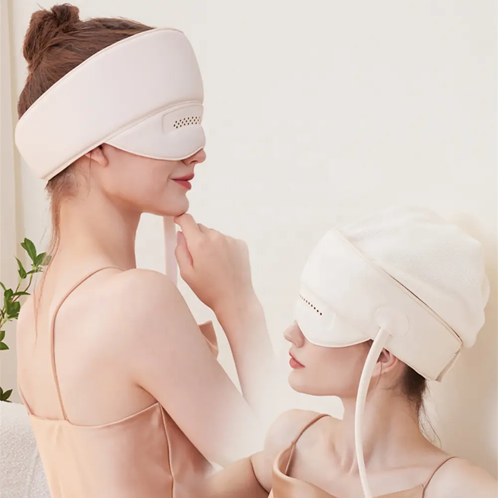 Sáng tạo hỗ trợ giấc ngủ đầu mắt massager với áp suất không khí sưởi ấm giảm đau thư giãn apparatusma massage tại nhà