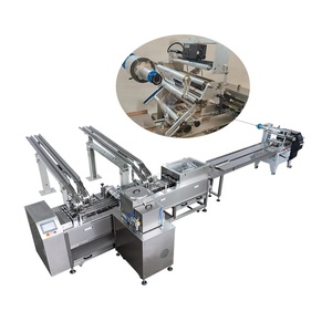 Hoàn toàn tự động Cracker làm cho ngọt ngào Biscuit dây chuyền sản xuất máy Bánh quy sô cô la bánh sandwich Biscuit máy - Product Image 5