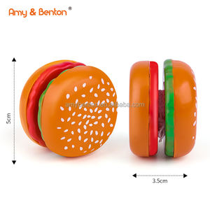 Petits jouets yoyo hamburger en plastique, yoyo burger, cadeaux de fête pour garçons et filles, fête d'anniversaire, prix de classe - Product Image 3