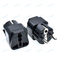 Adaptateur de voyage européen, prise Schuko, universel pour l'Allemagne, la France, le Danemark, avec certificat CE