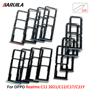 Pieza de teléfono móvil al por mayor para Oppo para Realme 12X C25 C33 C12 C17 C21Y <span class=keywords><strong>C11</strong></span> <span class=keywords><strong>2021</strong></span> piezas de reparación de adaptador de soporte de bandeja de tarjeta SIM dual - Product Image 5