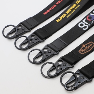 Custom Durable Nylon Wrist <b>Lanyard</b> with Heavy Duty Carabiner for Driving Training School Promotional Gift Keychain <b>Lanyard</b> - Product Image 2