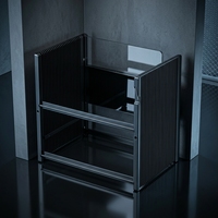Support/Magazine à plaquettes MSK personnalisé de 8 pouces à 13 fentes en acier inoxydable avec barre de protection gravée au laser pour la protection des plaquettes