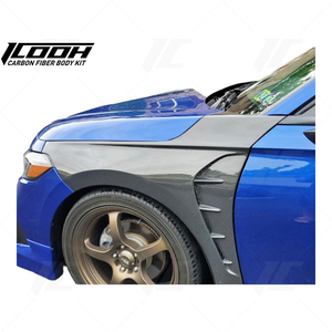 Parachoques de Fibra de Carbono ICOOH Racing, Negro Brillante, Ensamblable, Nuevo para <span class=keywords><strong>Honda</strong></span> <span class=keywords><strong>Civic</strong></span> 11ª Generación 2021+ - Product Image 3