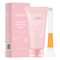 Enveloppement de nuit au collagène hydrolysé Peel Off Masque facial Peel-off Masque de peau en verre sans pores