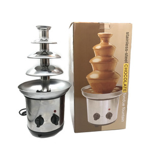 Nouvelle <span class=keywords><strong>Fontaine</strong></span> à <span class=keywords><strong>Chocolat</strong></span> Électrique à Quatre Niveaux en Acier Inoxydable, Style <span class=keywords><strong>Fondue</strong></span>, pour Usage Domestique et Commercial - Product Image 3