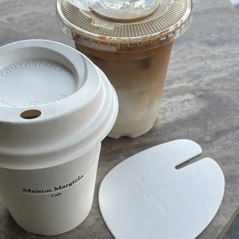 Carton de marque personnalisé eau café boisson paroi froide personnalisé chaud écologique boissons thé au lait couvercle jetable gobelet de glace pilée