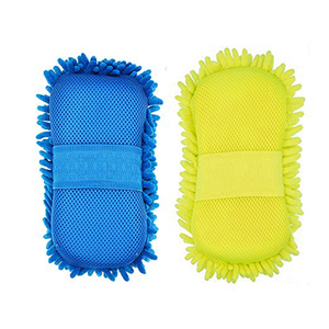 Xe tay mềm khăn mềm khăn sợi nhỏ Chenille làm sạch miếng bọt biển khối rửa nguồn cung cấp - Product Image 6